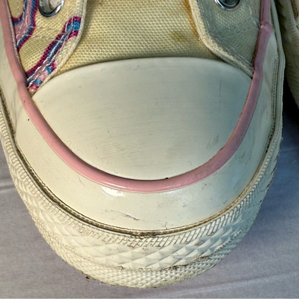 Golf Converse Women's High-Top Sneakers - Cream and Purple flames Size 8 - Picture 12 of 14